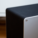 The subwoofer, which tucks away nicely next to a couch